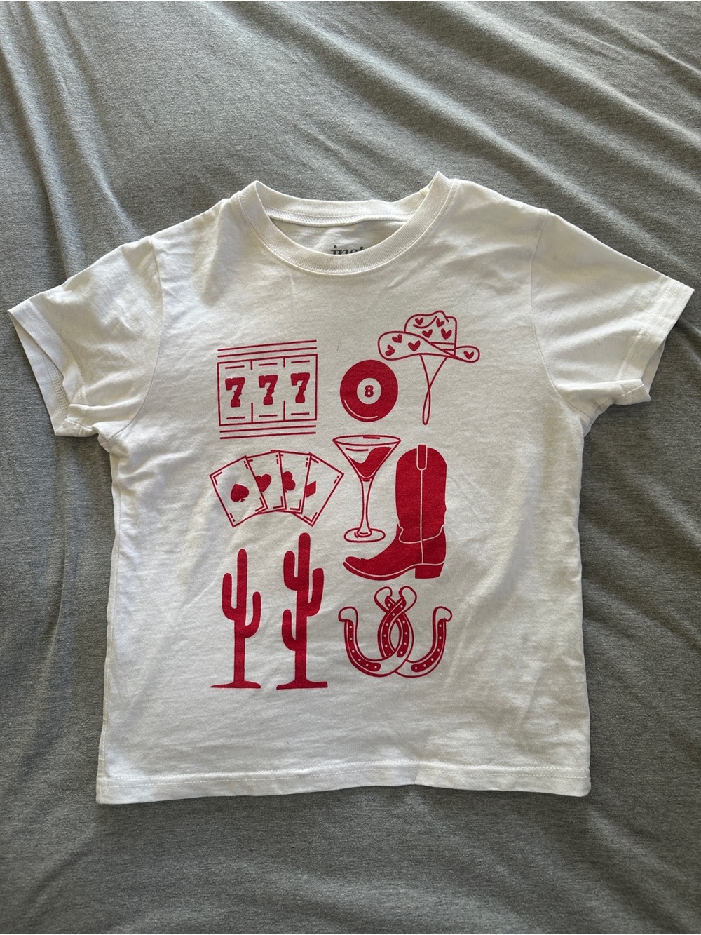 harlow western baby tee lot